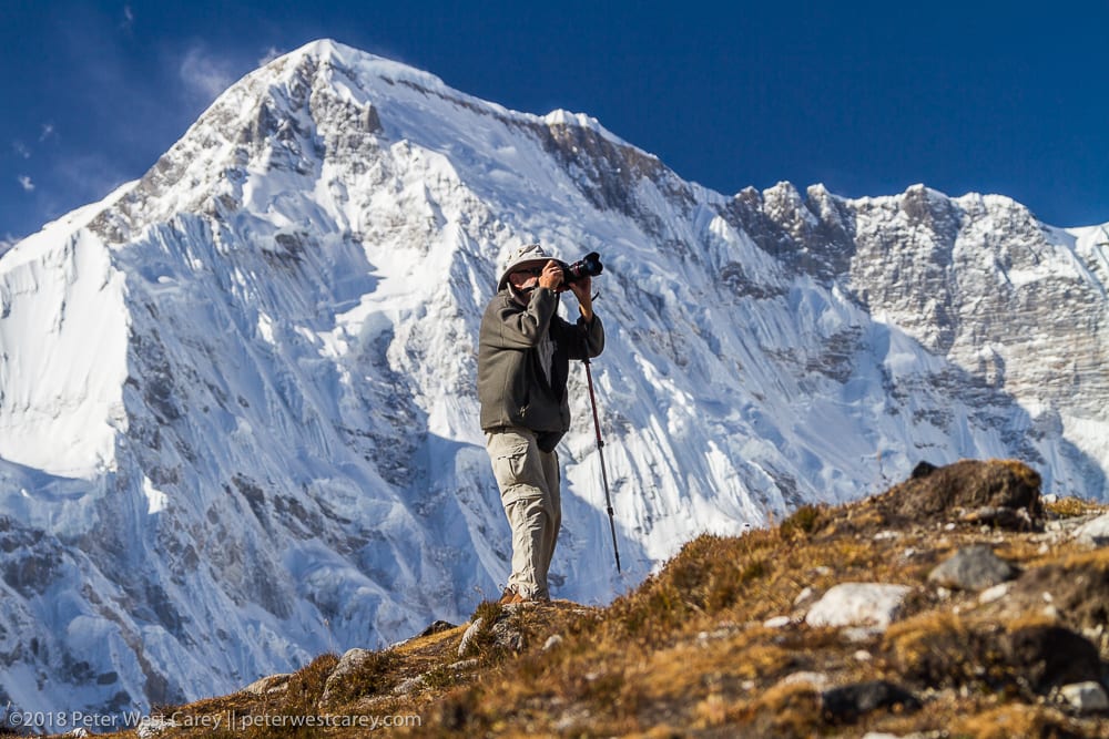 Senior Adventure Photographer And Cho Oyu, Gokyo, Solukhumbu, Nepal, Asia