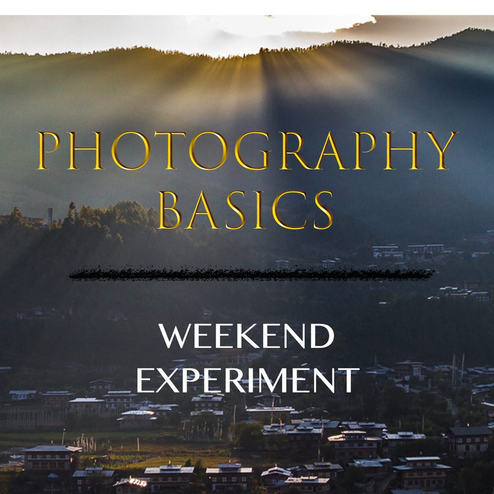 Photography Basics - Weekend Experiment