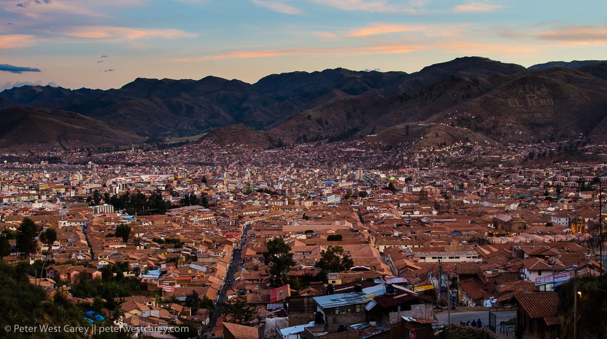 Elevated view of cityscape – Cusco – Peru