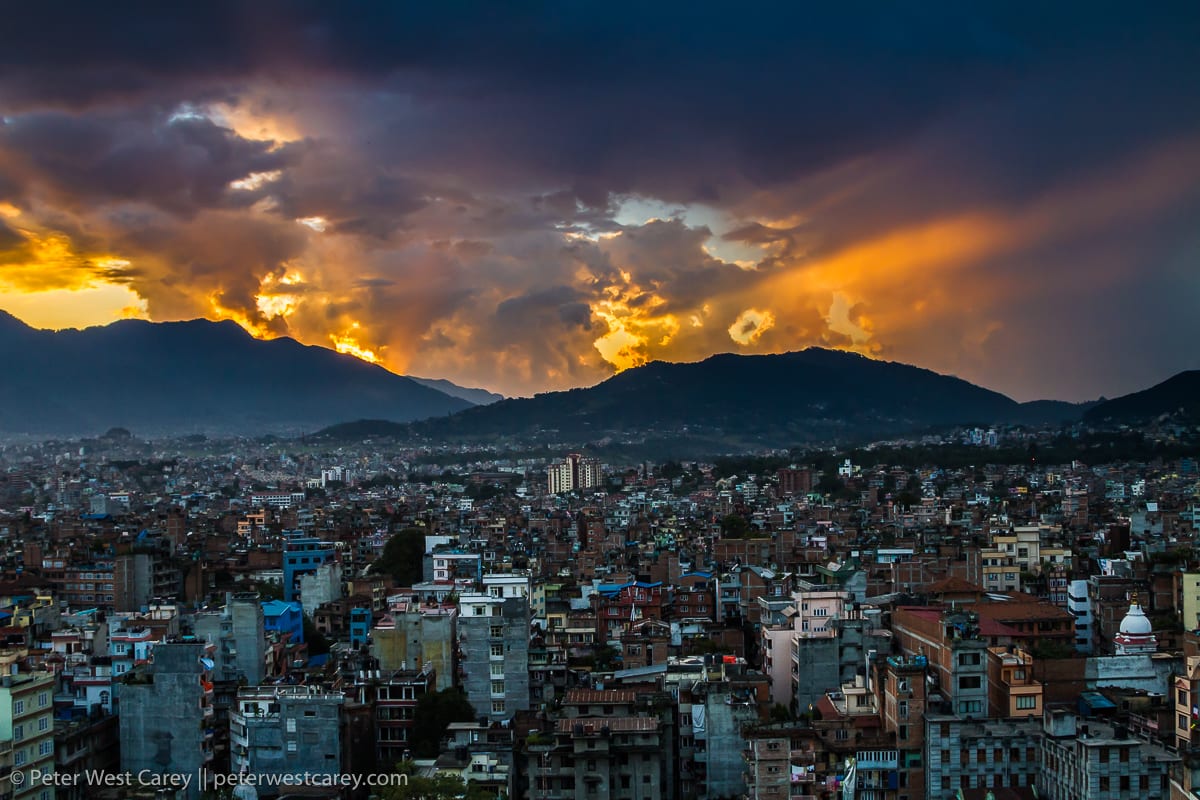 Sunset, Kathmandu, Nepal