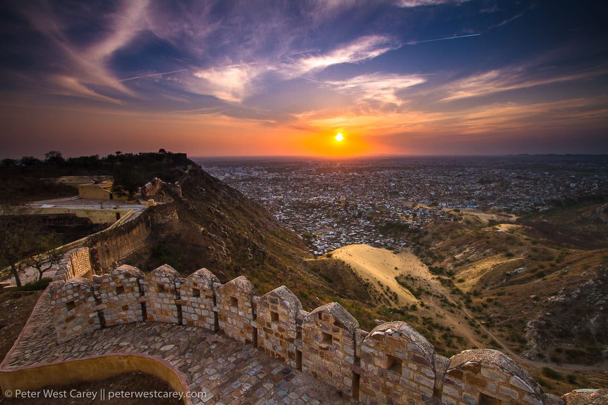 Sunset From Nahargarh Fort, Jaipur, India