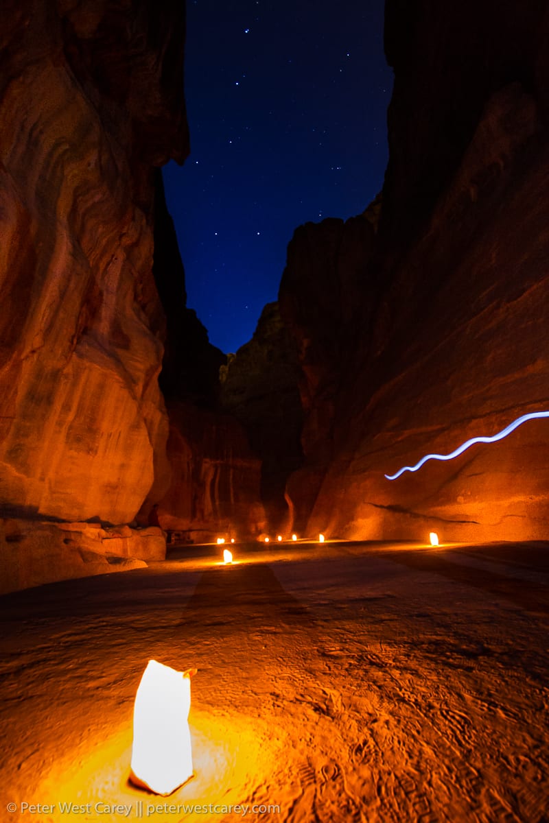 Lighting The Path, Petra, Jordan