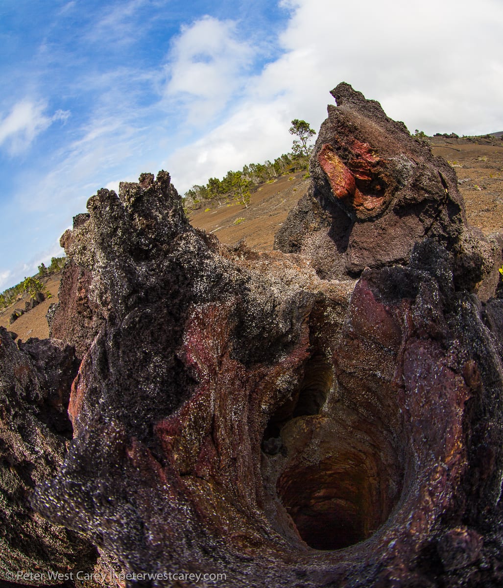Inactive Fumarole, Hawai’i Volcanoes National Park, Hawaii, USA