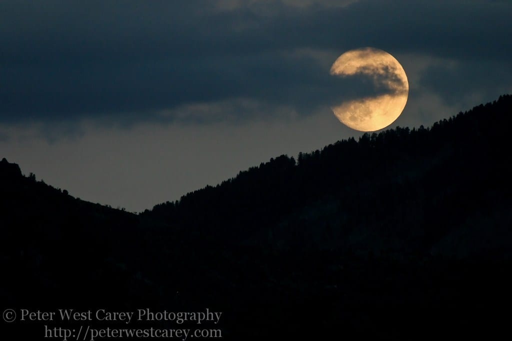 Moonrise over the Wasatch Range